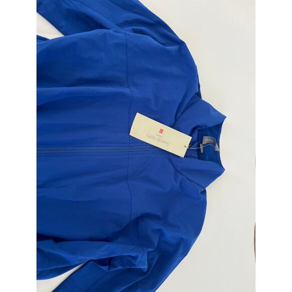NWT Sweaty Betty Womens Size 6 Blue Fast Lane Zip Up Running Jacket Athleisure - Picture 14 of 16